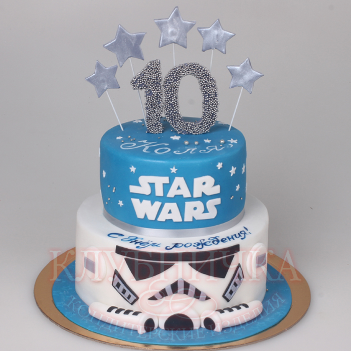 Детский торт "Звездные войны StarWars" 1400руб/кг + 2000руб фигурки